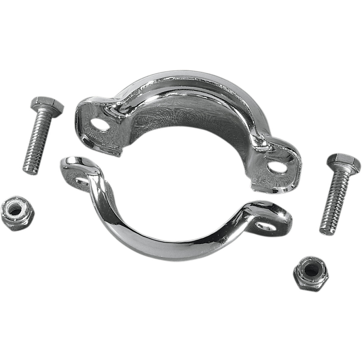 Drag Specialties - Muffler Clamps - Chrome