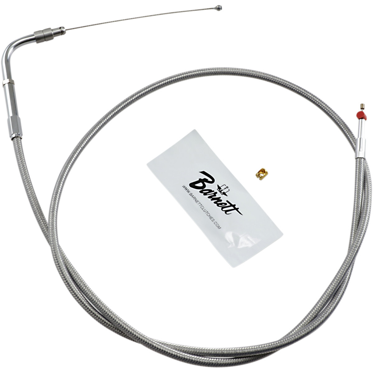 Barnett #102303001603 - Stainless Steel Throttle Cable - +3" - '02-'07 FLH