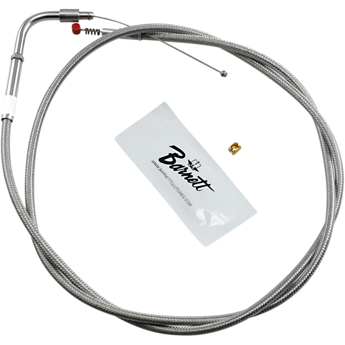 Barnett #102304001606 - Stainless Steel Idle Cable - +6" - '02-'07 FLH