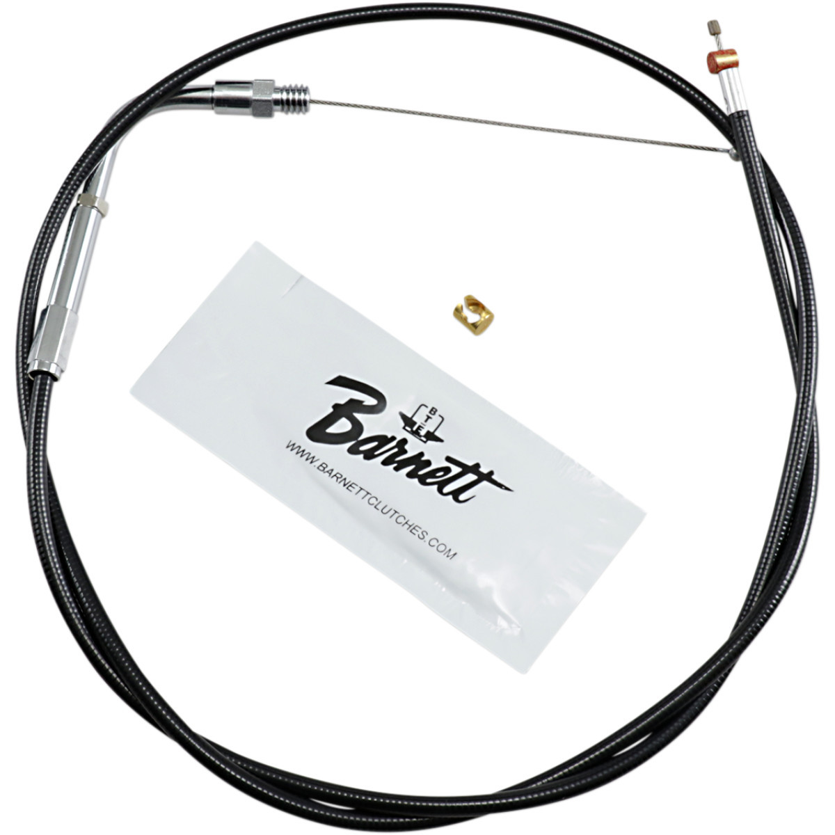 Barnett #101303001406 - Black Vinyl Throttle Cable - +6" Size - 38" Length
