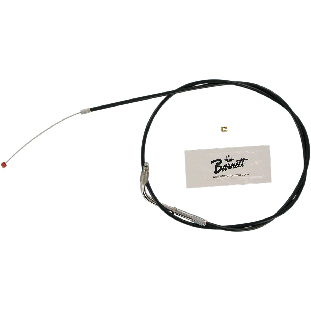 Barnett #30696+6DS - Black Vinyl Throttle Cable - +6" Size - 41" Length
