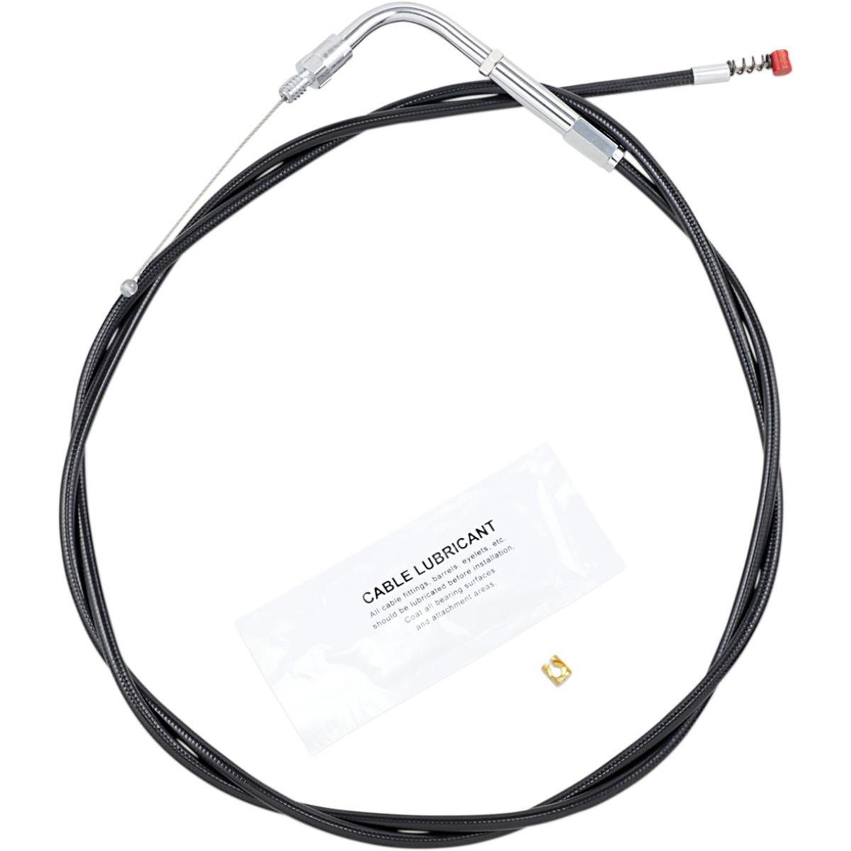 Barnett #101304000706 - Black Vinyl Idle Cable - +6" Size - 50" Length
