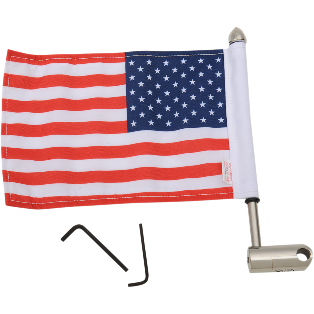PRO PAD #RFM-RDHB12 - Luggage Rack Flag Mount - 1/2" Round - With 6" X 9" Flag