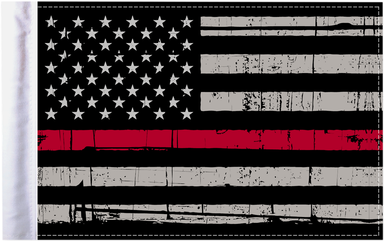 Grunge U.S.A. Flag - Red - 6" x 9"