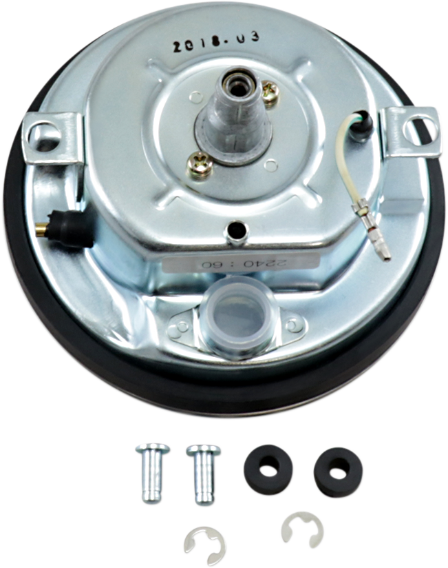 5" FL-Style 2240:60 Speedometer with Reed Switch - 68-84 Black Face