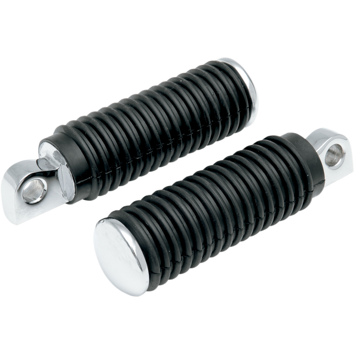 Drag Specialties - Passenger Pegs - Rubber - Chrome End