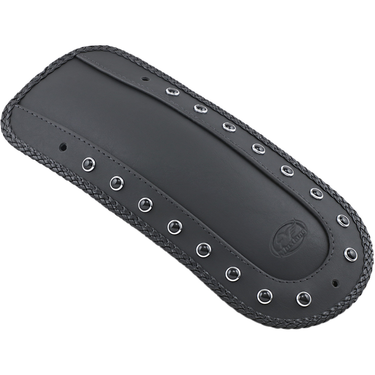 Mustang #78036 - Fender Bib - Smooth Black Pearl-Centered Studded - Black - HD Touring