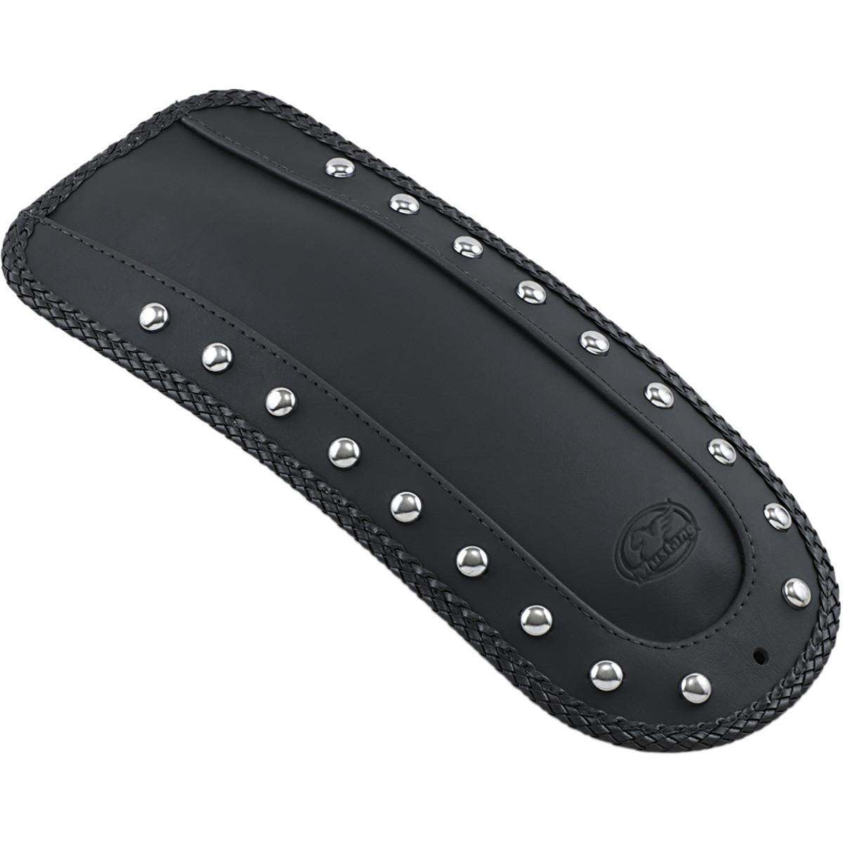 Mustang #78026 - Fender Bib - Smooth Chrome-Studded - Black - HD Softail/FXR