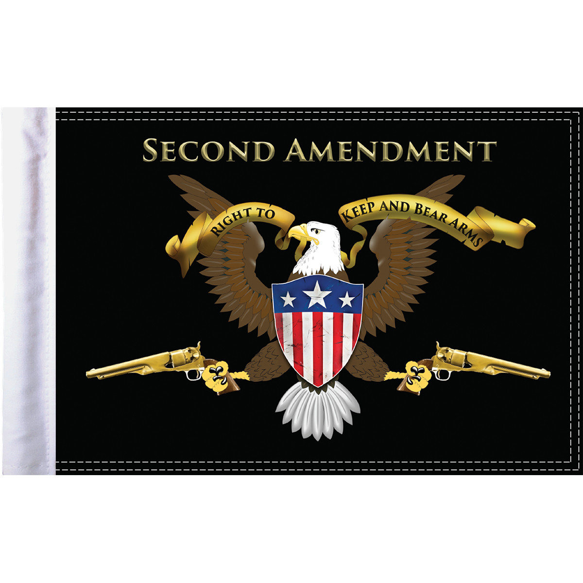 PRO PAD #FLG-2AMND15 - Second Amendment Flag - 10" x 15"