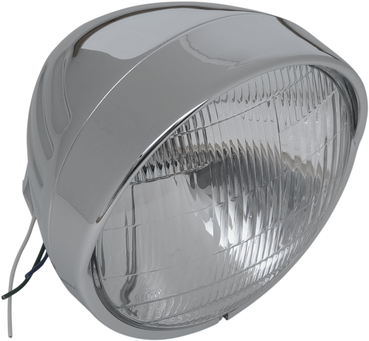 Headlight with Visor 6-1/2" - Grooved