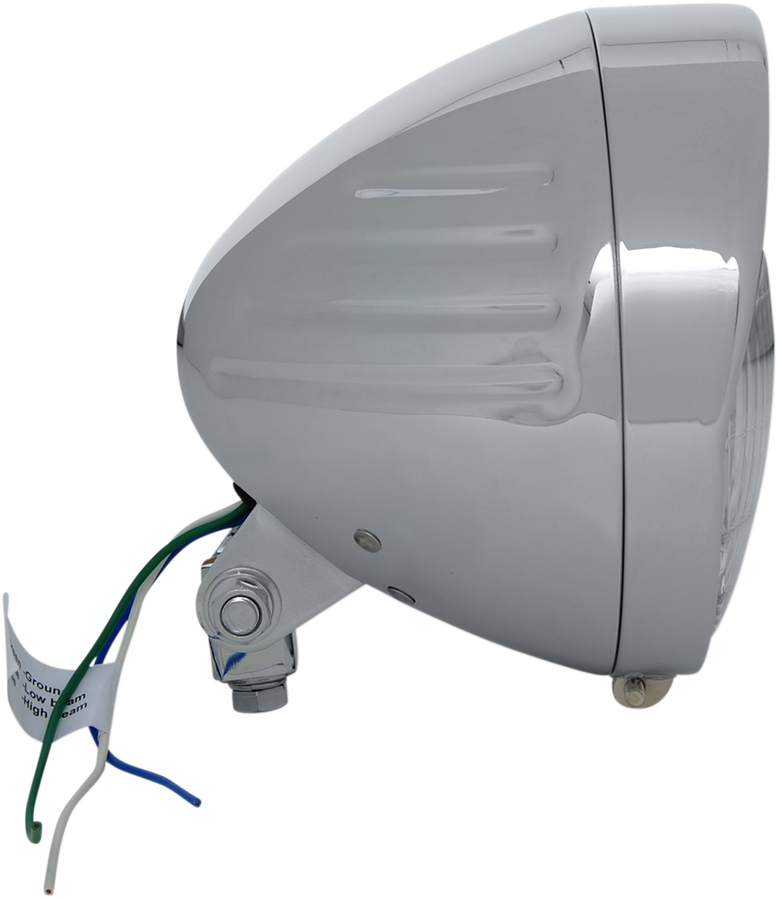 Headlight with Visor 6-1/2" - Grooved