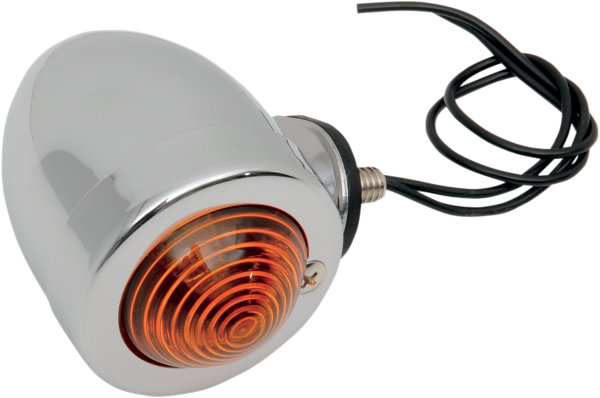 Bullet Light with Mount - Dual Filament - Amber Lens