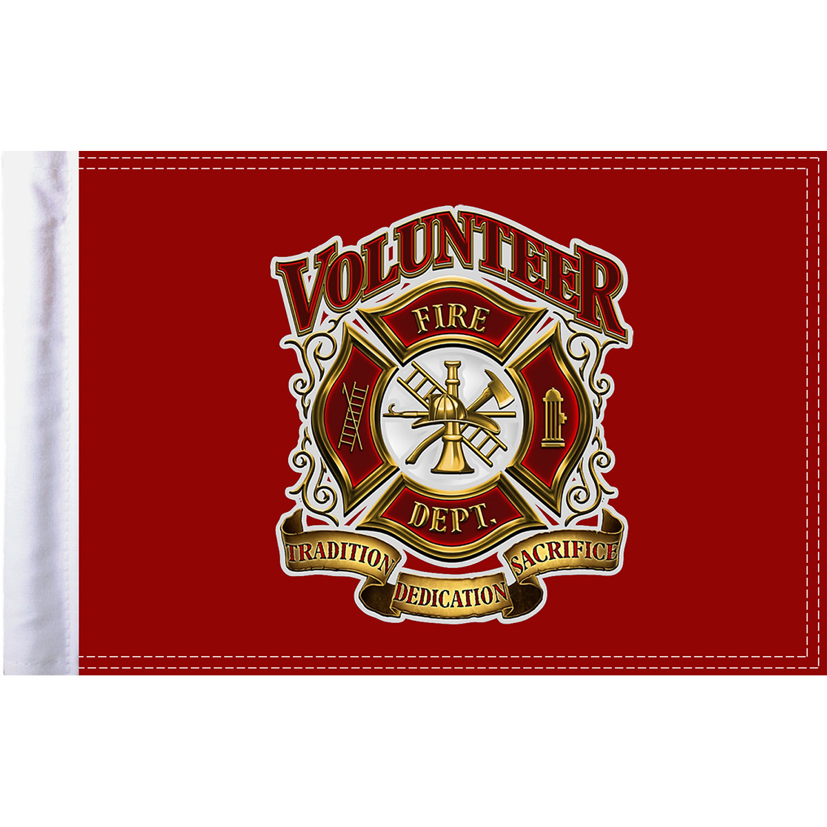 PRO PAD #FLG-VFD15 - Fire Department Flag - 10" x 15"
