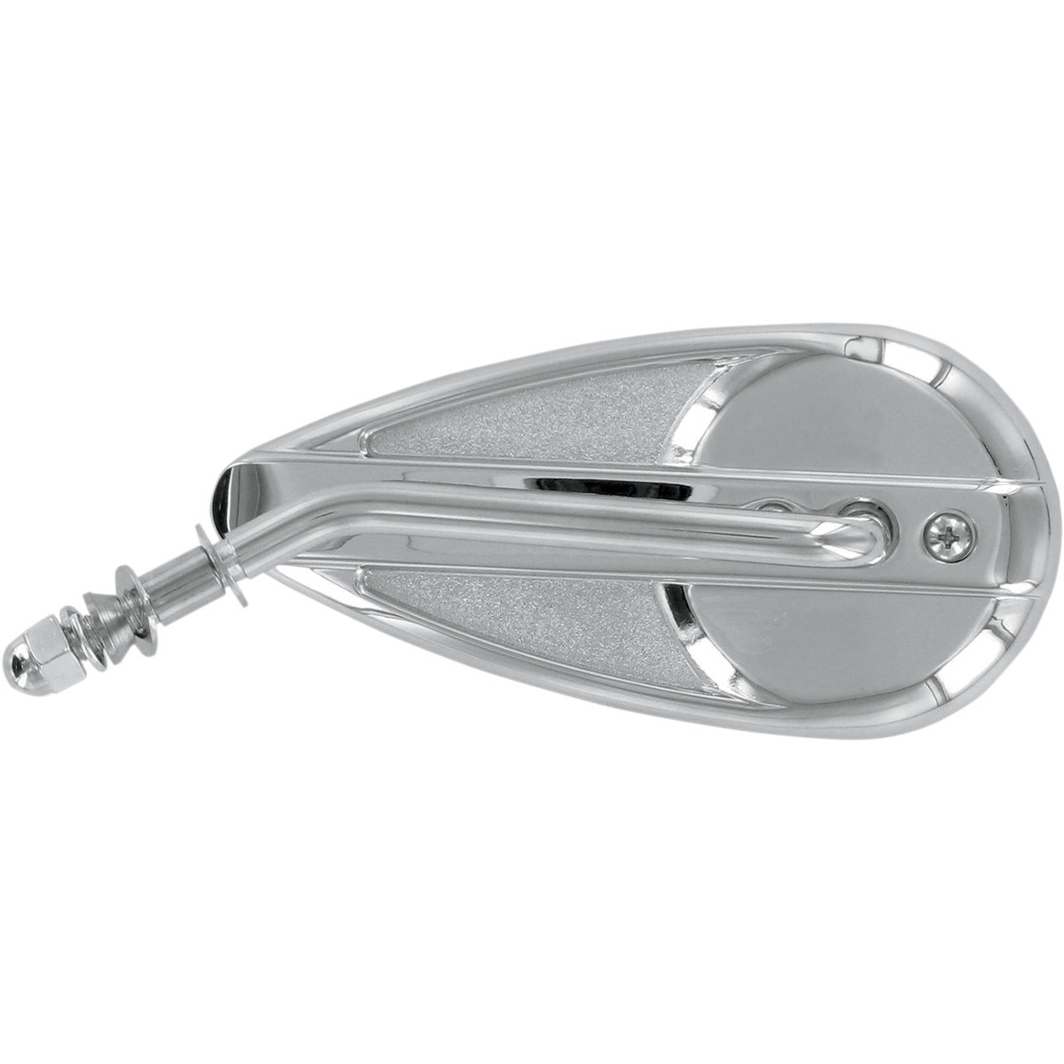 Drag Specialties - Mirror - Side View - Teardrop - Chrome - Left - Each