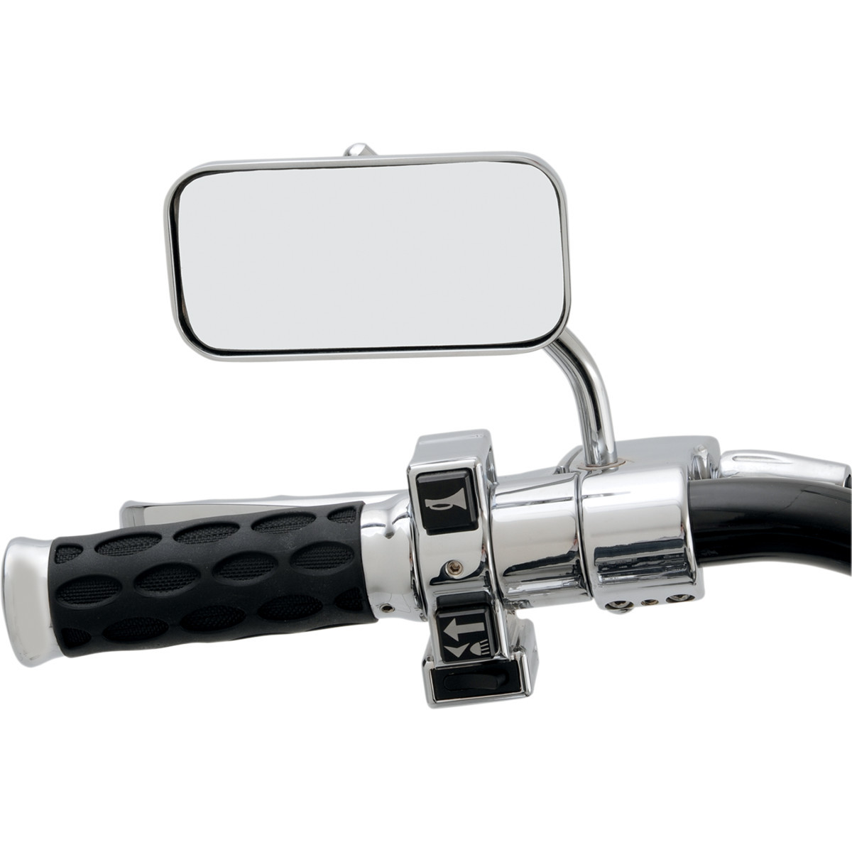 Drag Specialties - Mirror - Side View - Rectangle - Chrome - Each