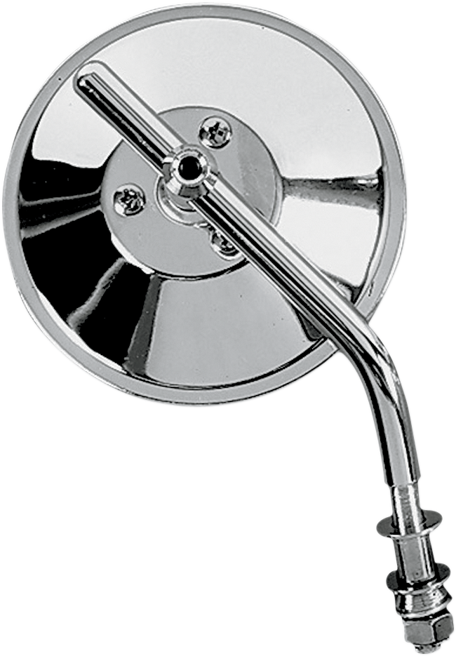 4" Round Mirror - Adjustable Stem