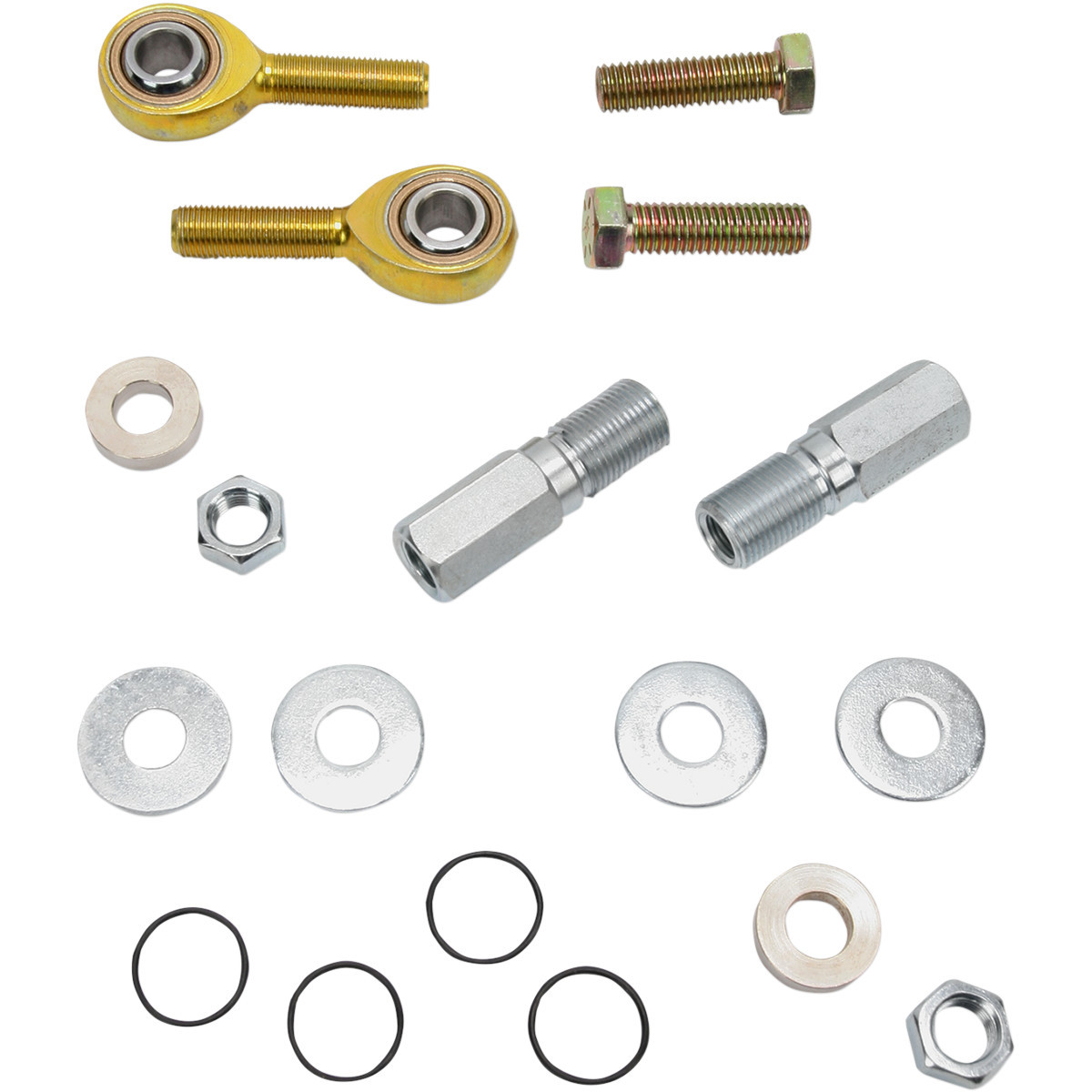Burly Brand #B28-255 - Adjustable Shock Lowering Kit - Rear - Lowers 0"-2" - Standard Finish