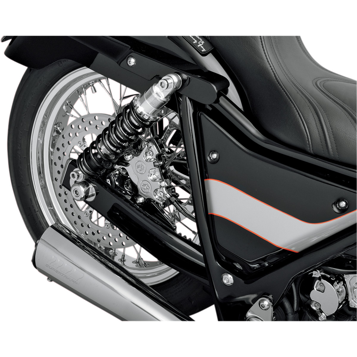 Performance Machine (PM) #1268-0052-CH - Caliper - Rear - Chrome - FXR/S/T 86 FXWG