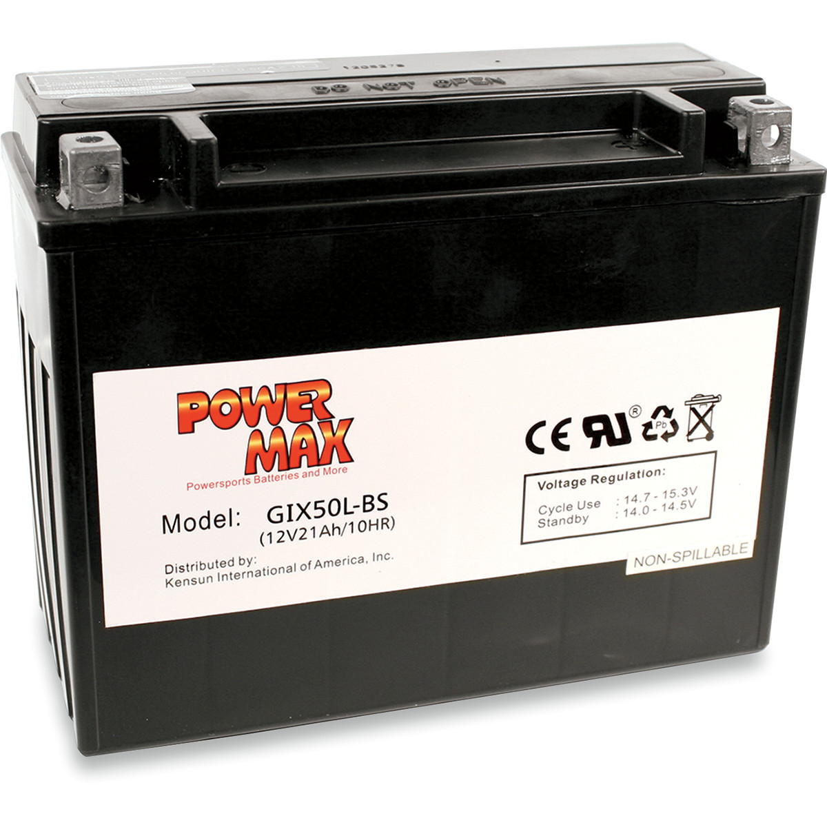 Power MAX #GIX50L-BS - Battery - Y50N18L-A