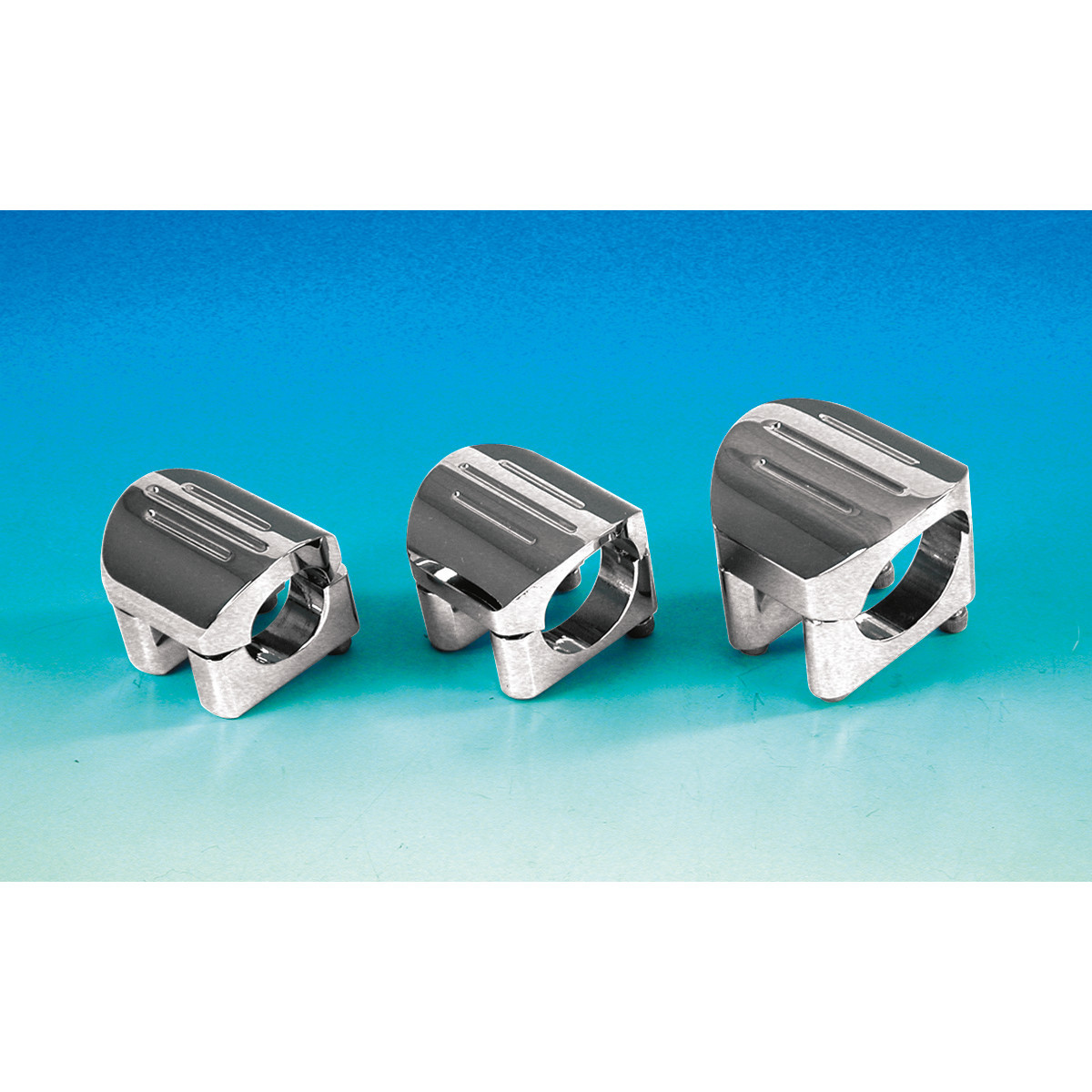 Dakota Digital #BKT-5001 - Chrome Clamp Mount - For 1" T-Bar/Riser Handlebar