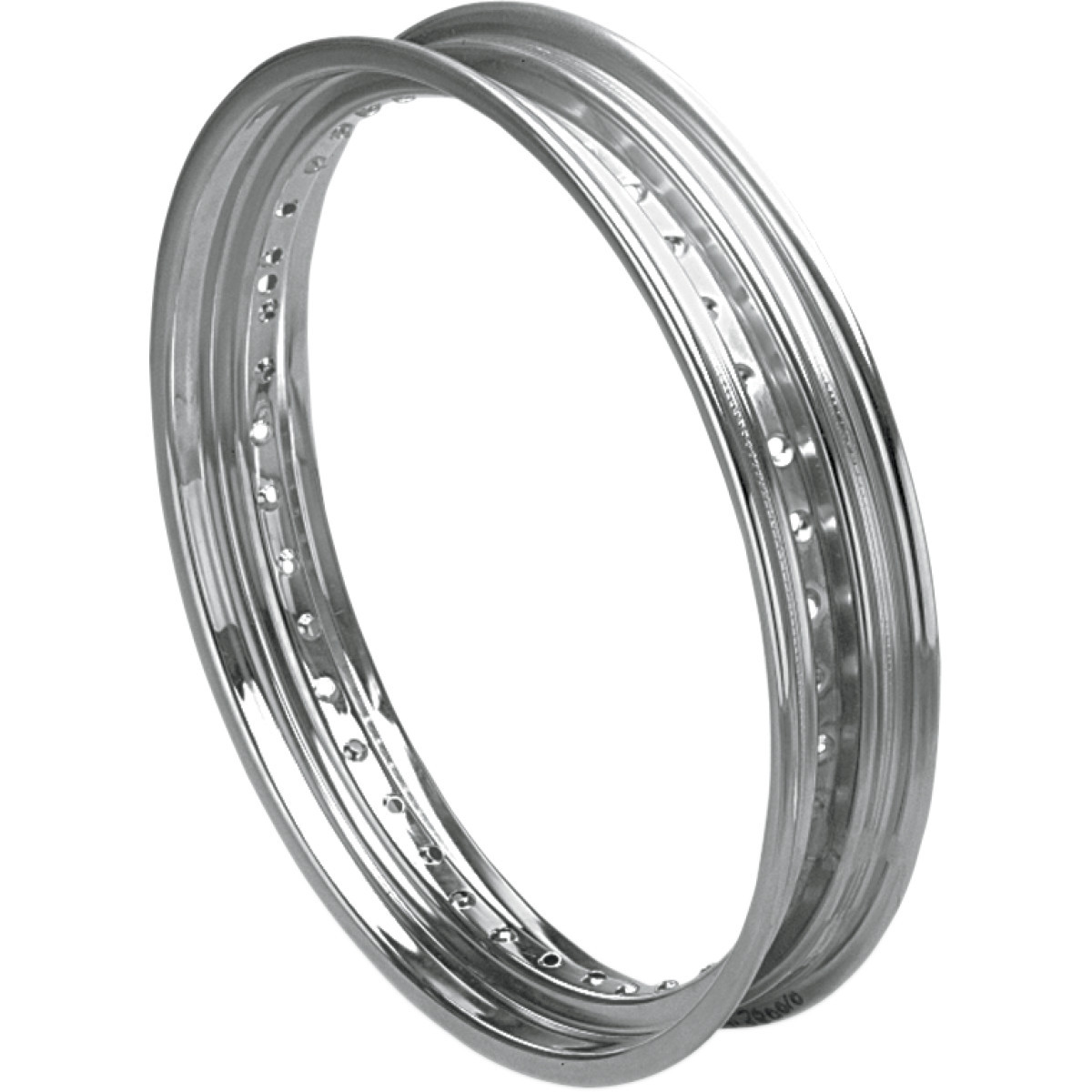 Drag Specialties - Rim - Drop Center - Rolled Edge - 40 Hole - Silver - 19x2.5