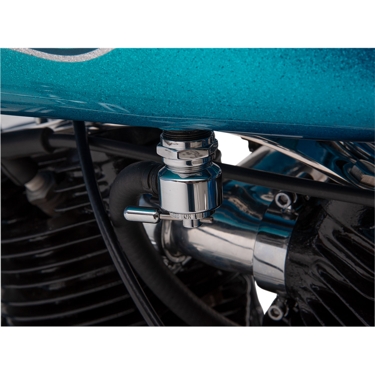 Pingel #1311-CR - Round Fuel Valve - Chrome - 22 mm
