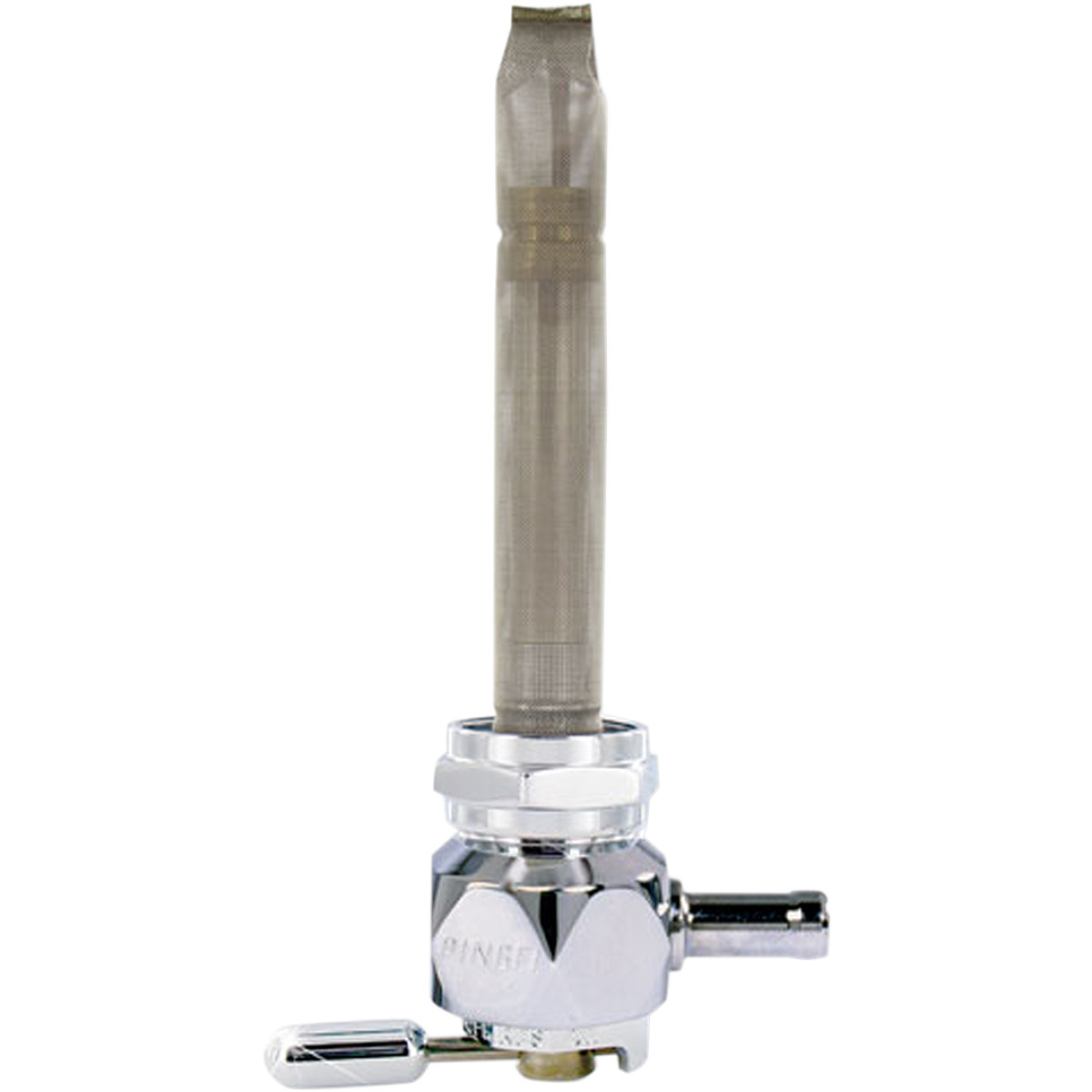 Pingel #4311-CD - Hex Fuel Valve - Diamond Chrome - 22 mm