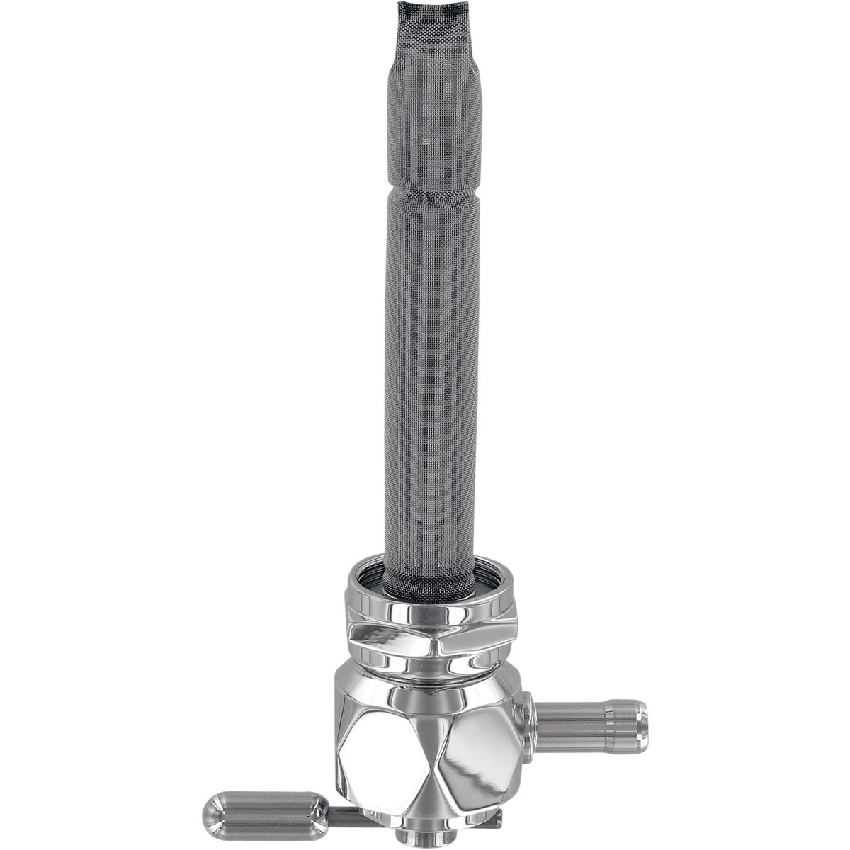 Pingel #6311-CD - Hex Fuel Valve - Diamond Chrome - 22 mm