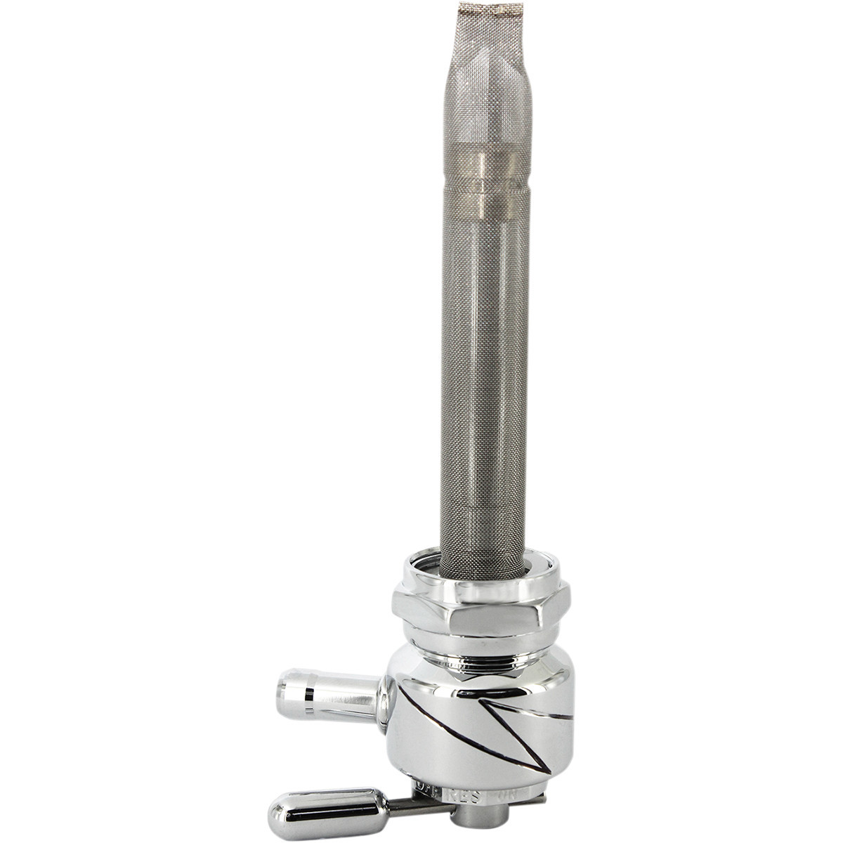 Pingel #1311-CL - Round Fuel Valve - Lightning Chrome - 22 mm