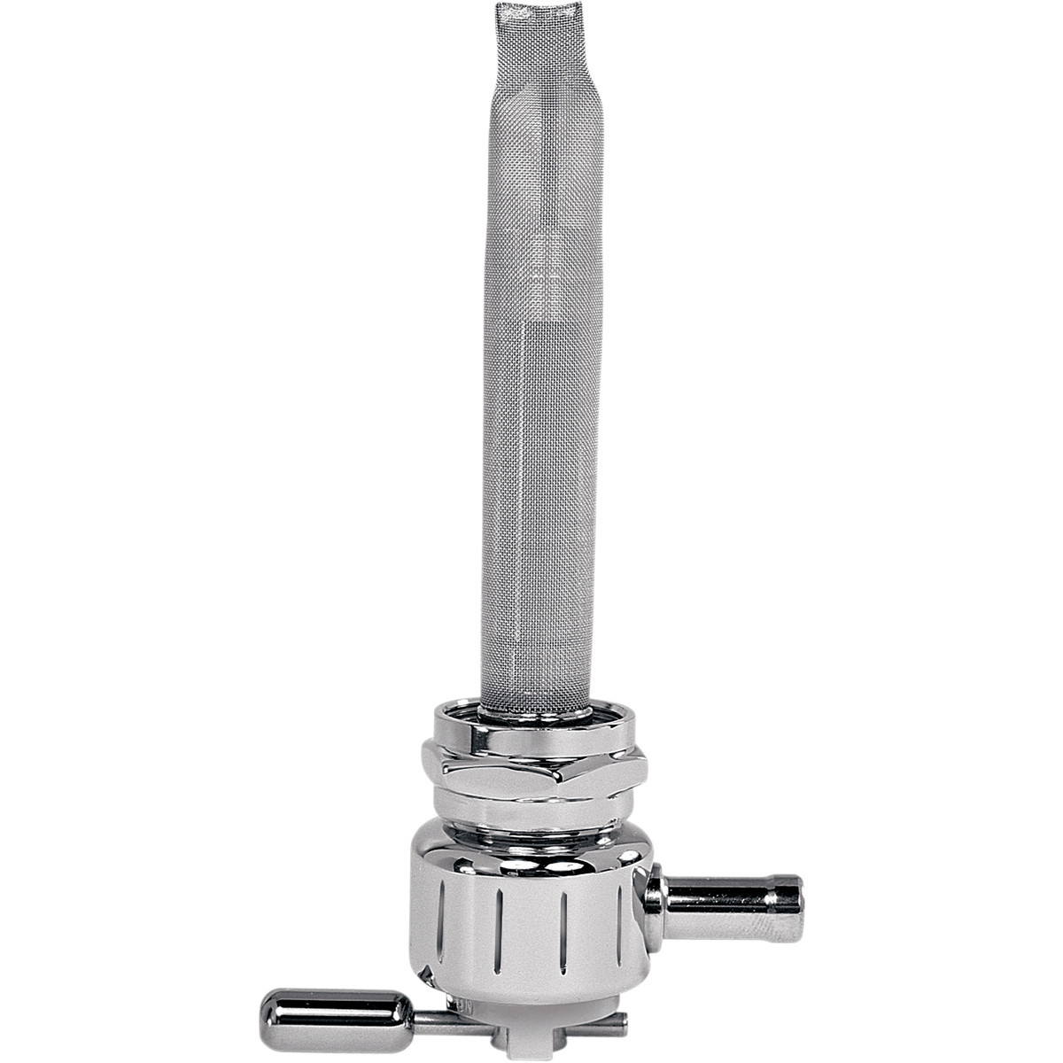 Pingel #6311-CG - Round Fuel Valve - Grooved Chrome - 22 mm