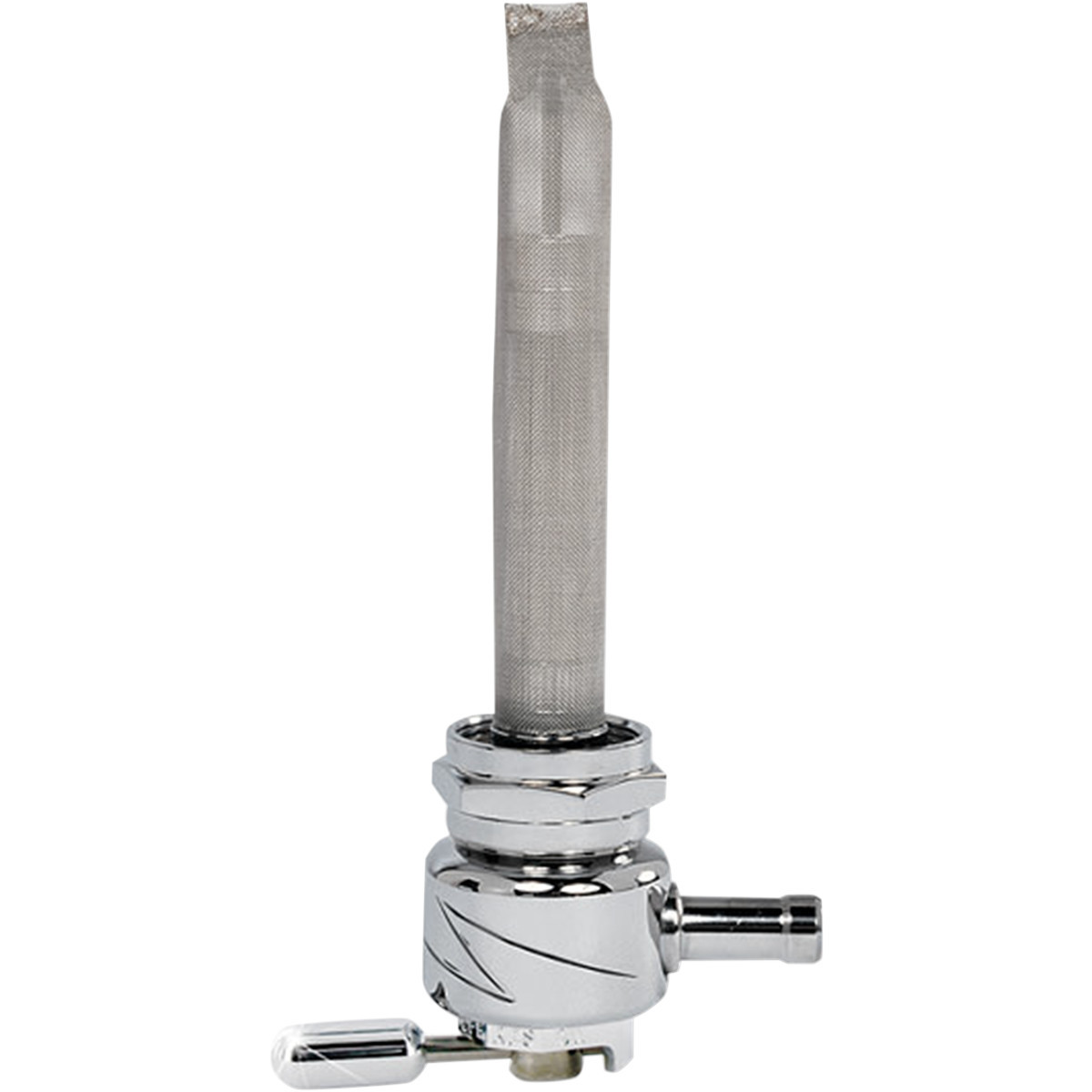 Pingel #4311-CL - Round Fuel Valve - Lightning Chrome - 22 mm