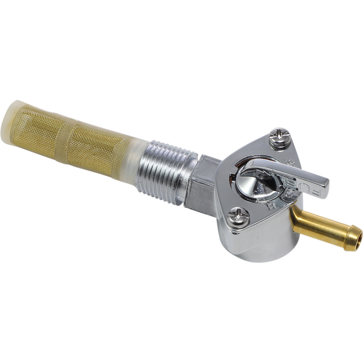 Drag Specialties - Late-Style Fuel Petcock - Straight - 3/8" NPT