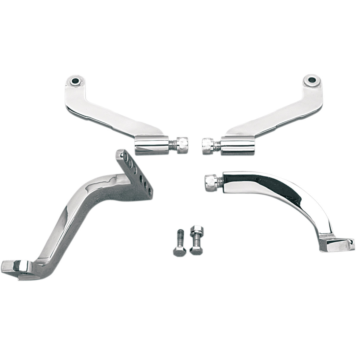 Drag Specialties - Floorboard Mounting Brackets - Chrome - FLT/FLHT