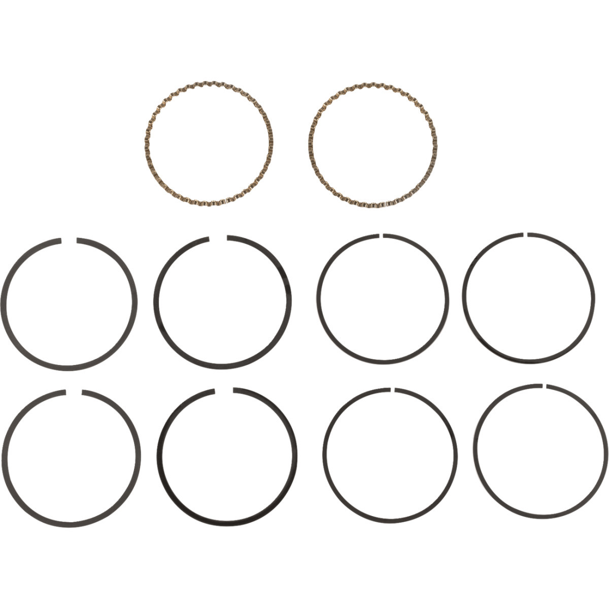 Hastings #2M4985 - Piston Rings - 3.875" Standard - 95" Big Bore Twin Cam