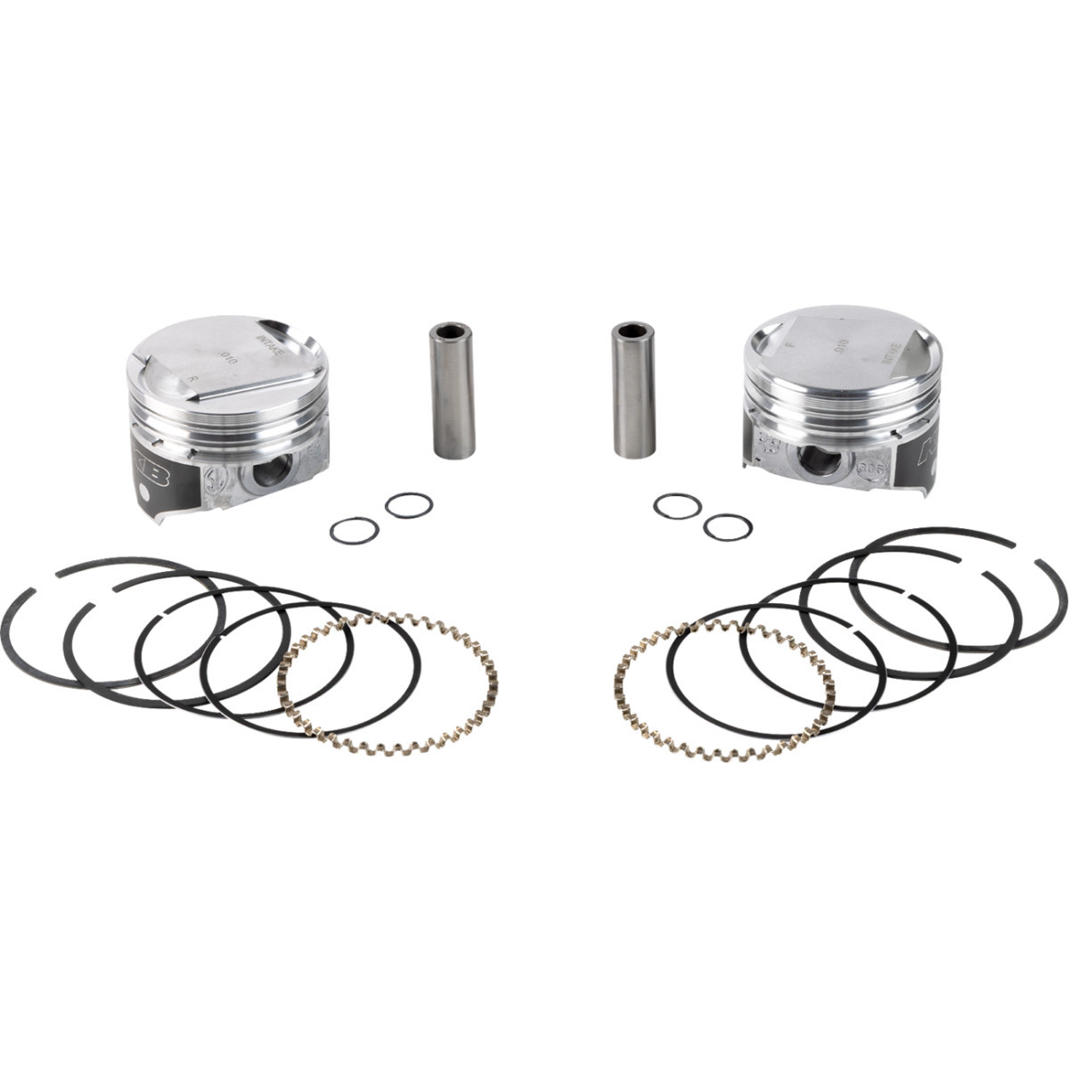 KB Performance #KB305.005 - Piston Kit - 3.498" +0.005" - 9.6:1 CR - 80" Evolution Big Twin