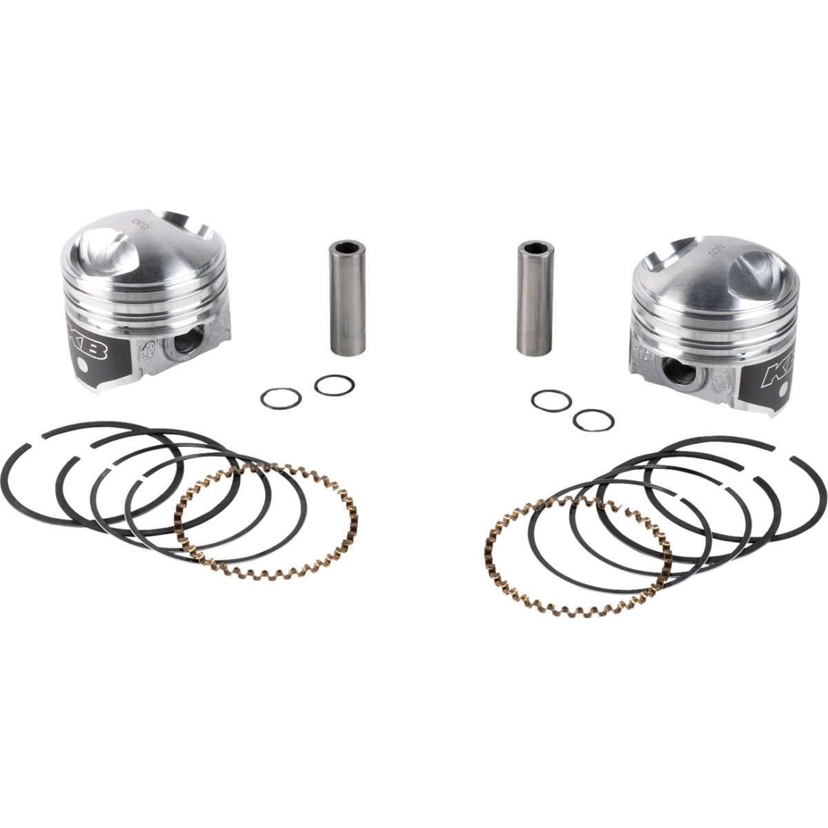 KB Performance #KB263.030 - Piston Kit - 3.437" +0.030" - 9.0:1 CR - 74" Big Twin