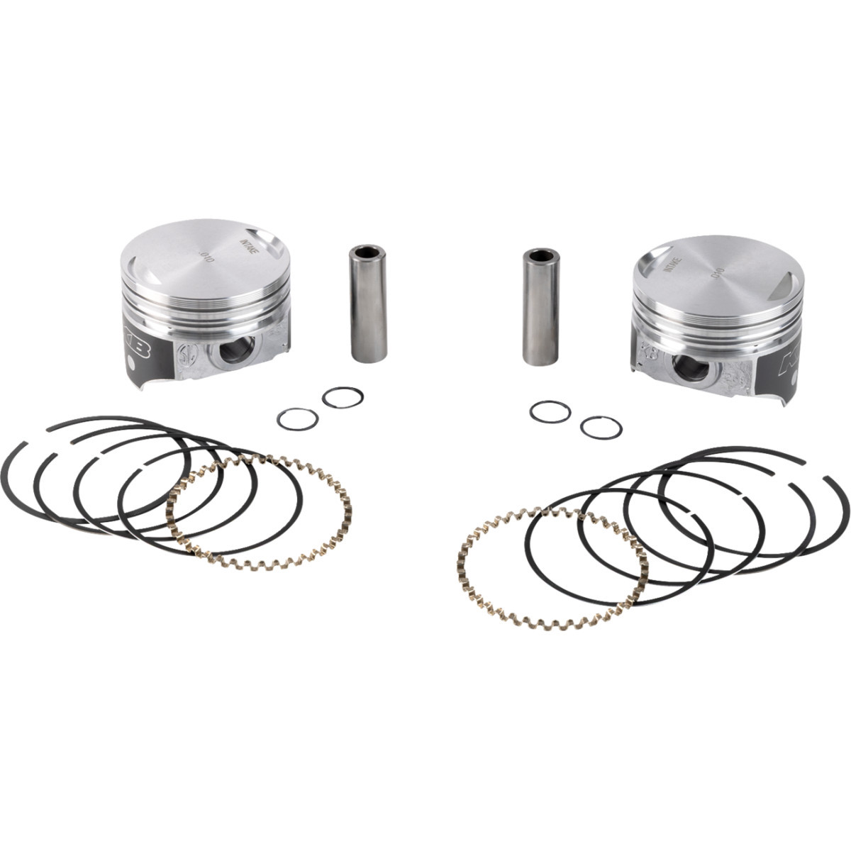 KB Performance #KB258.020 - Piston Kit - 3.498" +0.020" - 8.6:1 CR - 80" Evolution Big Twin