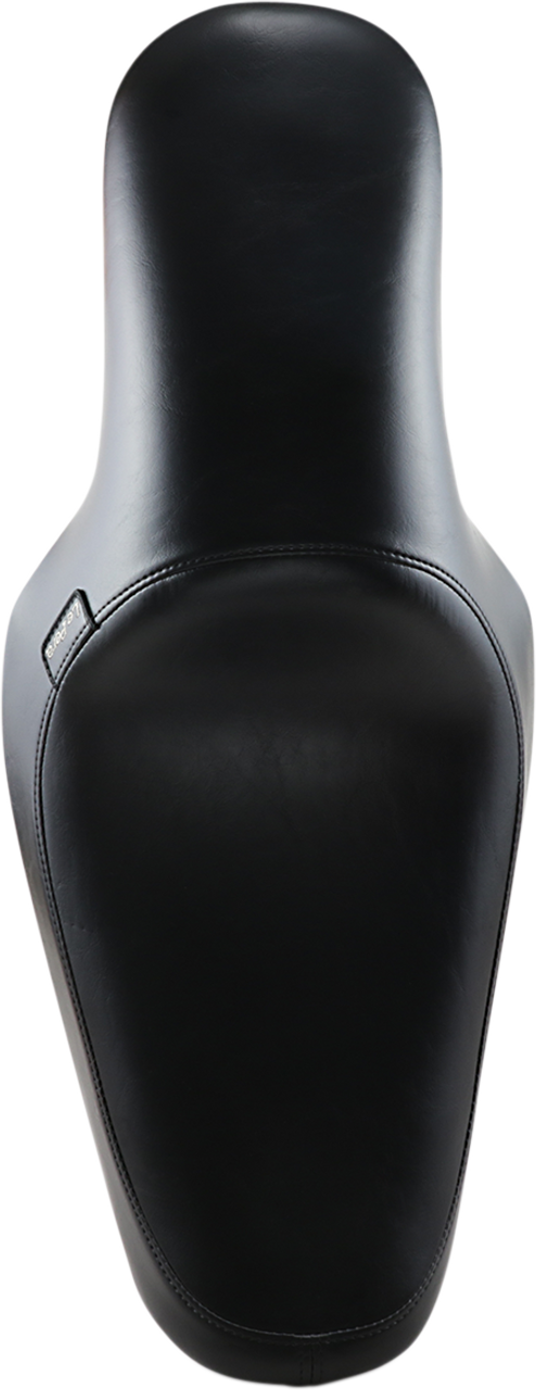 Le Pera #L-861 - Silhouette Full-Length Seat - Smooth - Black - Dyna '91-'95