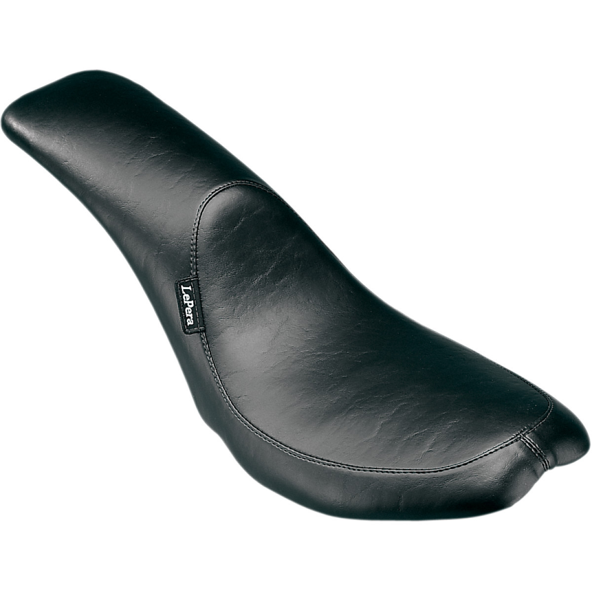 LE Pera #L-862 - Silhouette Full-Length Seat - Smooth - Black - FX/FL '65-'84