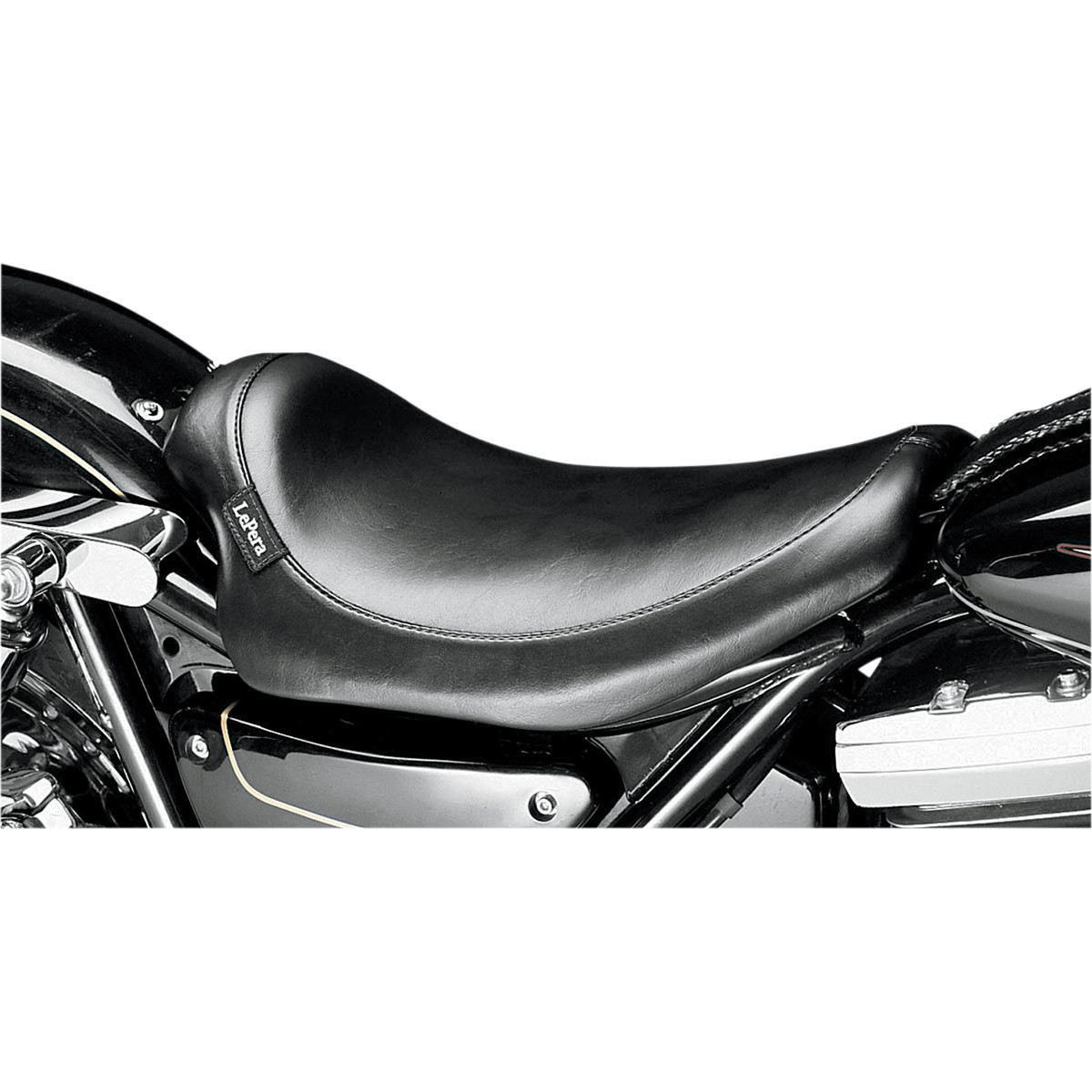 LE Pera #L-858 - Silhouette Solo Seat - Smooth - Black - FXR '82-'94