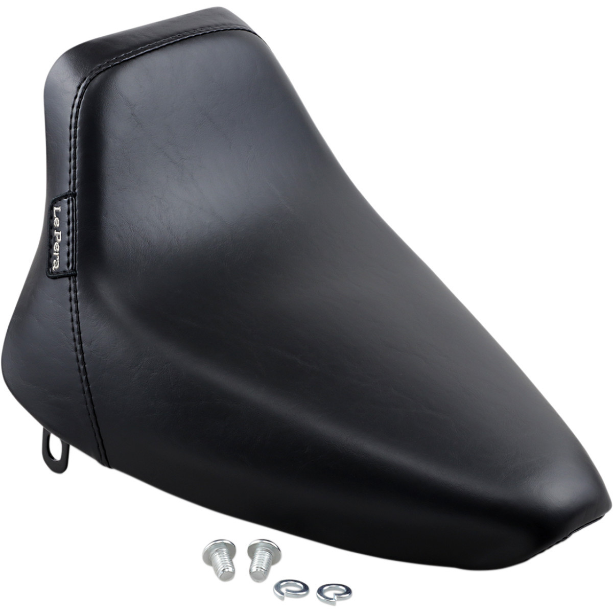 LE Pera #LN-007 - Bare Bones Solo Seat - Smooth - Black - FL/FX '84-'99