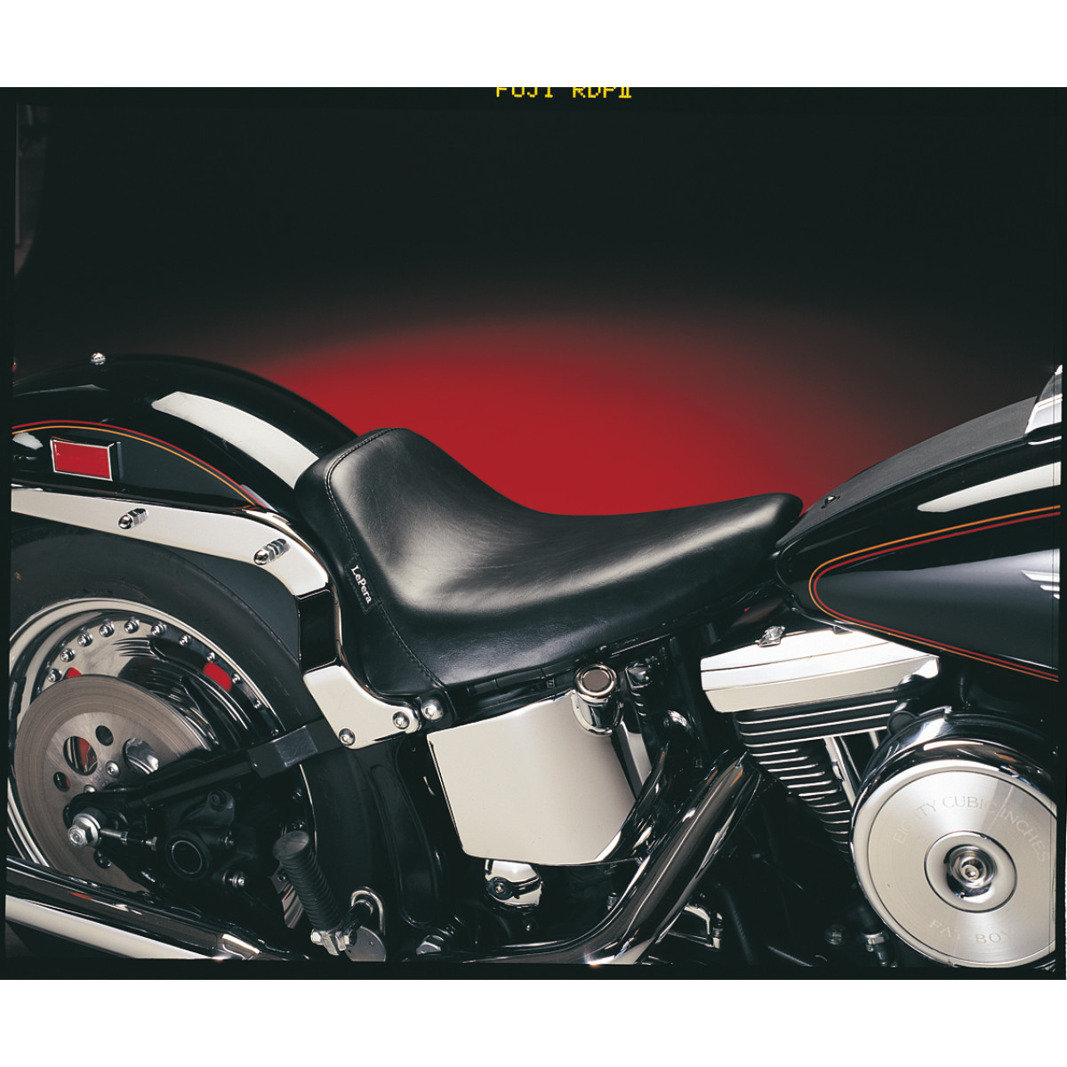 LE Pera #LN-007 - Bare Bones Solo Seat - Smooth - Black - FL/FX '84-'99