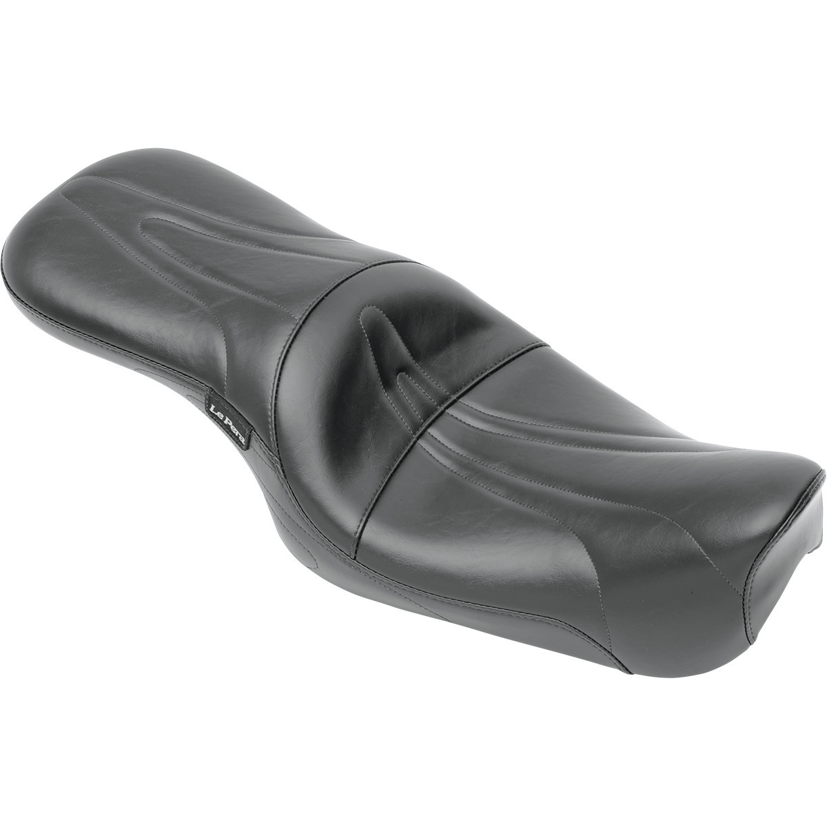 LE Pera #LT-906 - Sorrento 2-Up Seat - Full-Length - Stitched - Black - XL '82-'03