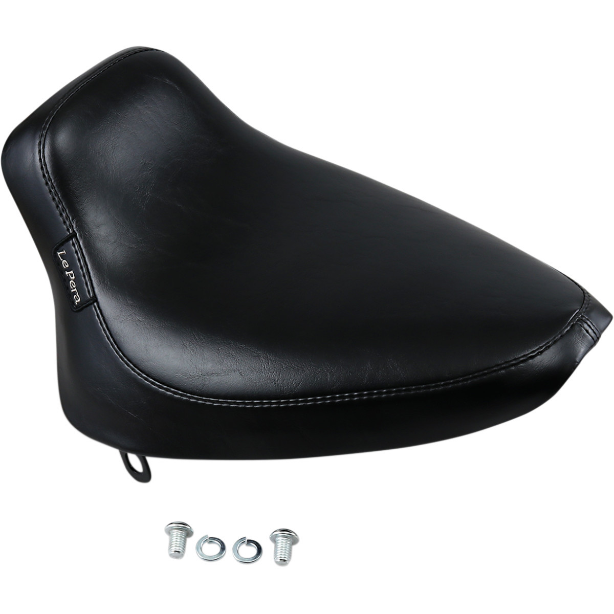 LE Pera #LGN-850 - Silhouette Solo Seat - Smooth - Black - Softail '84-'99