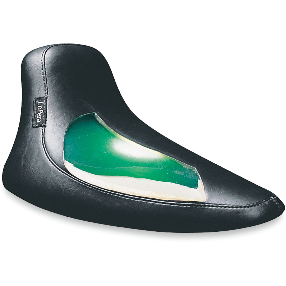 LE Pera #LGN-007 - Bare Bones Solo Seat - Smooth - Black - FL/FX '84-'99