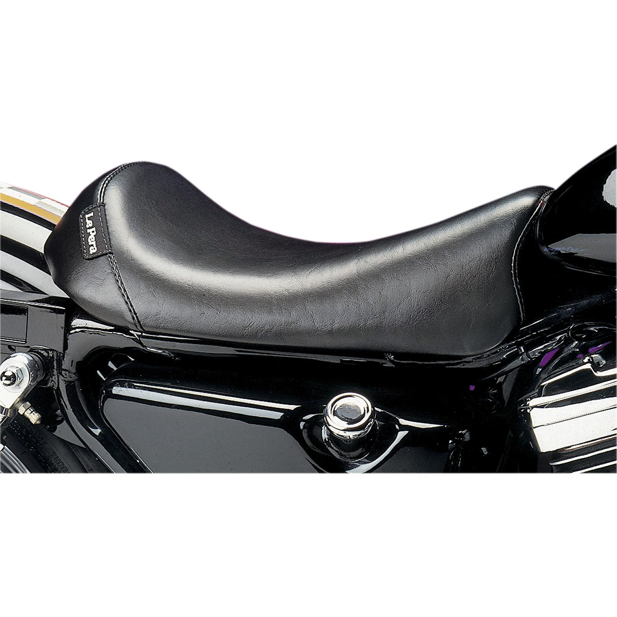 LE Pera #LT-006 - Barebones Solo Seat - Black - XL '82-'03