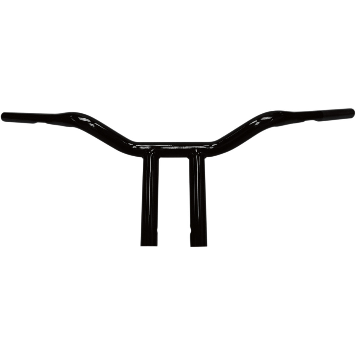 LA Choppers #LA-7333-02B - 1-1/4" Super T Handlebar with Built-In Riser - Black