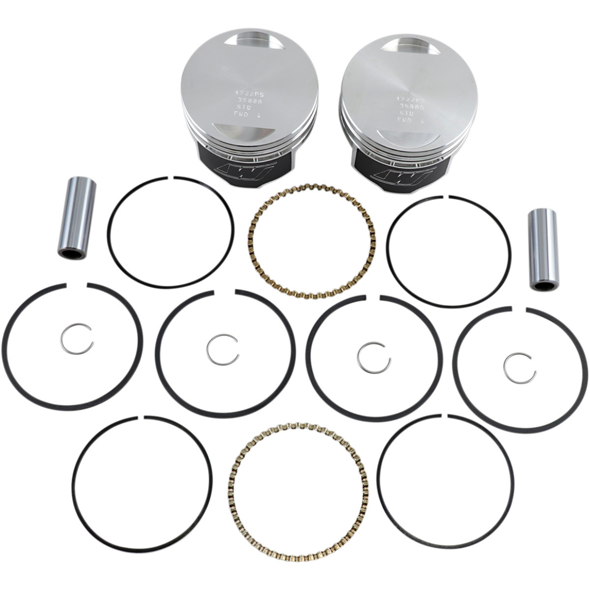 Wiseco #K1640 - Piston Kit - Standard - Evolution Big Twin 1340 cc