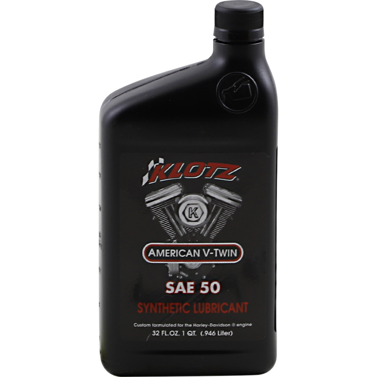 Klotz OIL #KH-50 - V Twin Synthetic Oil - 50W - 1 U.S. quart