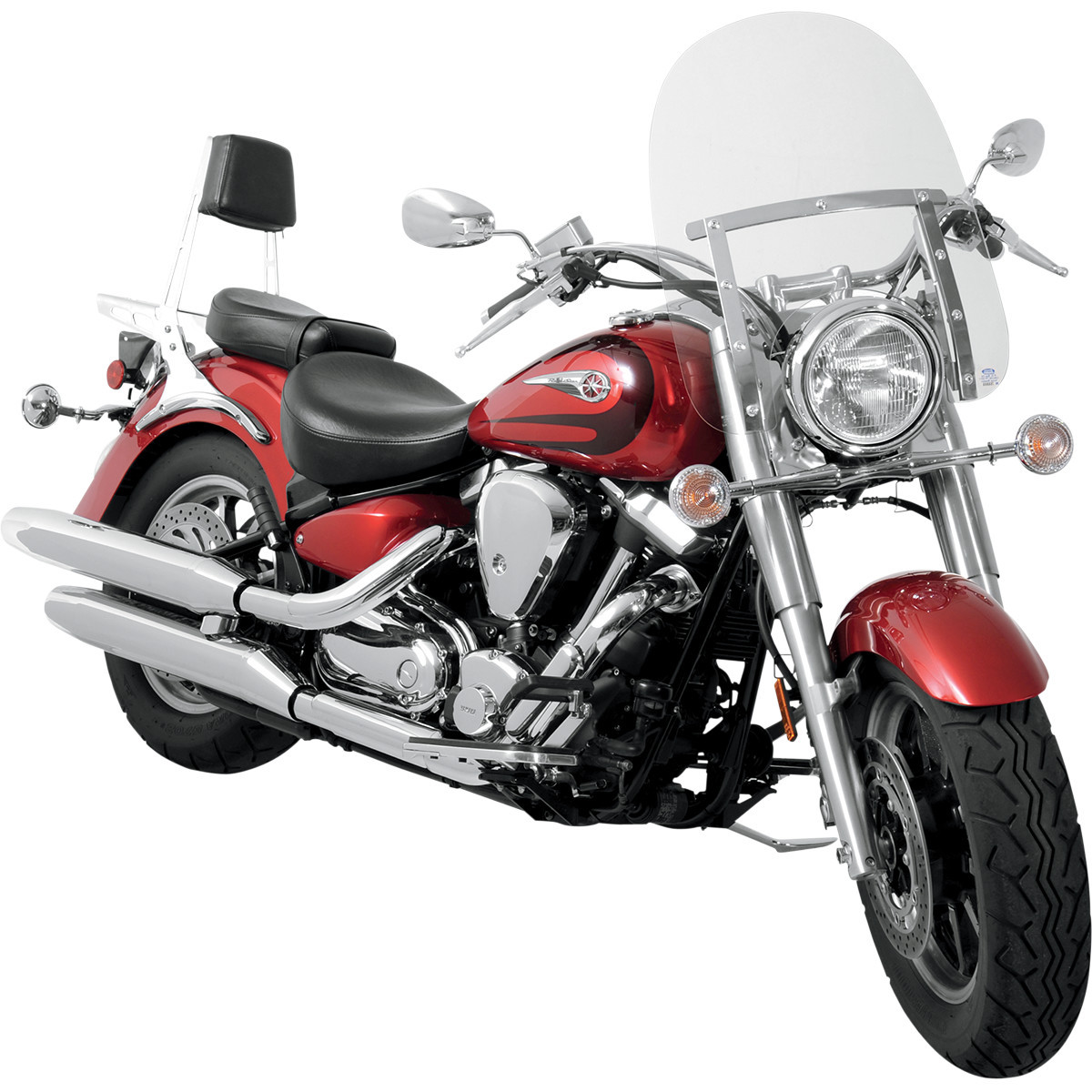 Memphis Shades #MEM4229 - Memphis Slim Windshield - 17" - 9" Headlight Cut - Solar